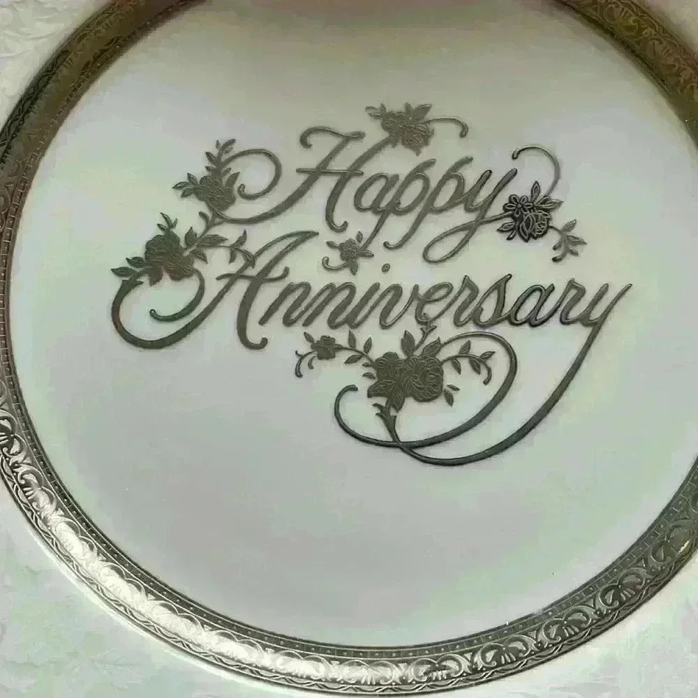 Mikasa “Happy Anniversary” Silver Plate